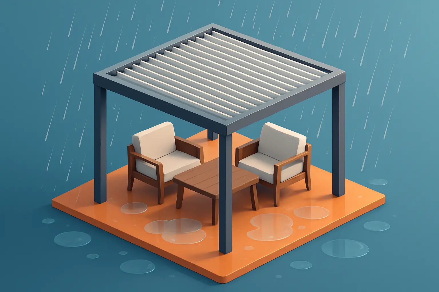 Are Louvered Pergolas Waterproof in Rain Are Louvered Pergolas Waterproof in Rain?