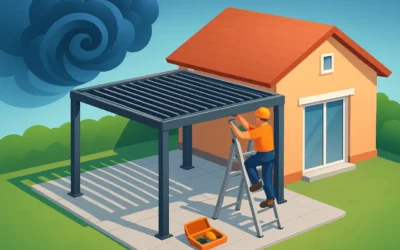 Florida Hurricane-Rated Pergola Installation