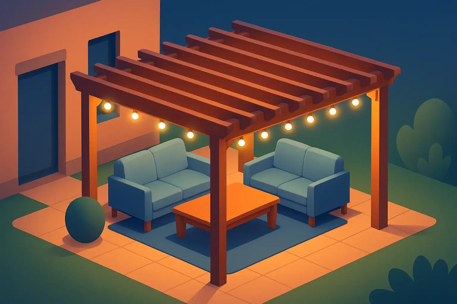 Pergola Lighting That Looks Built-In Not Added On Pergola Lighting That Looks Built-In, Not Added On