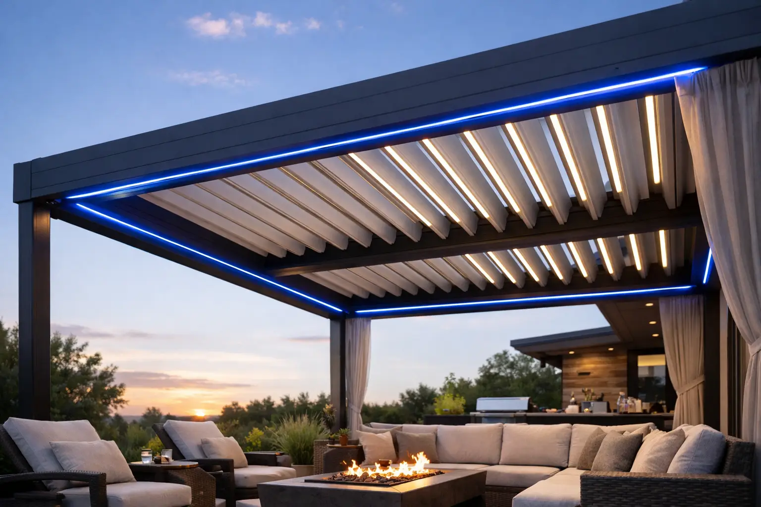 Automated Pergola Shades for Patios