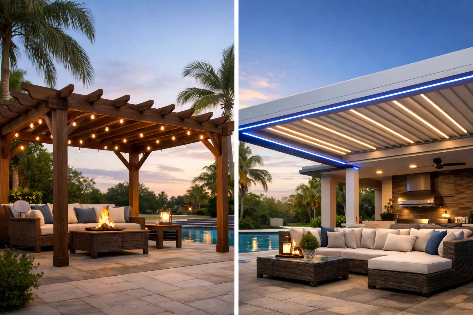 Pergola vs Patio Cover Florida Pergola vs Patio Cover Florida
