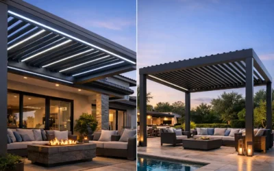 Motorized Louvers vs Fixed Slats Pergola