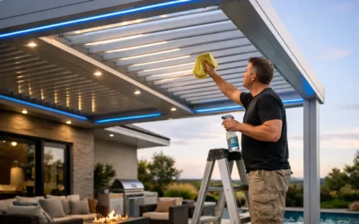 Pergola Maintenance for Aluminum Louvers