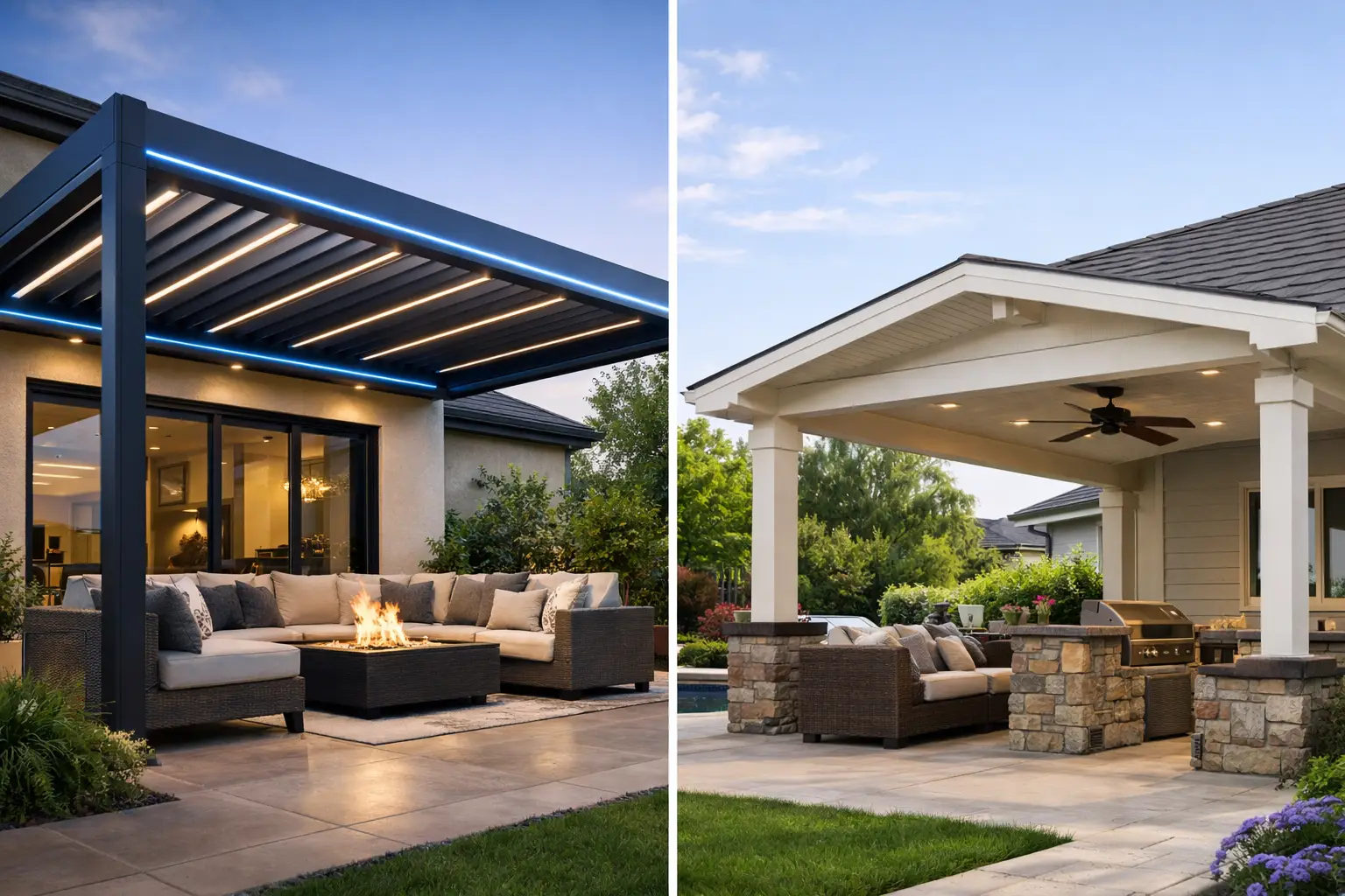 Aluminum Pergola vs Patio Cover Compared
