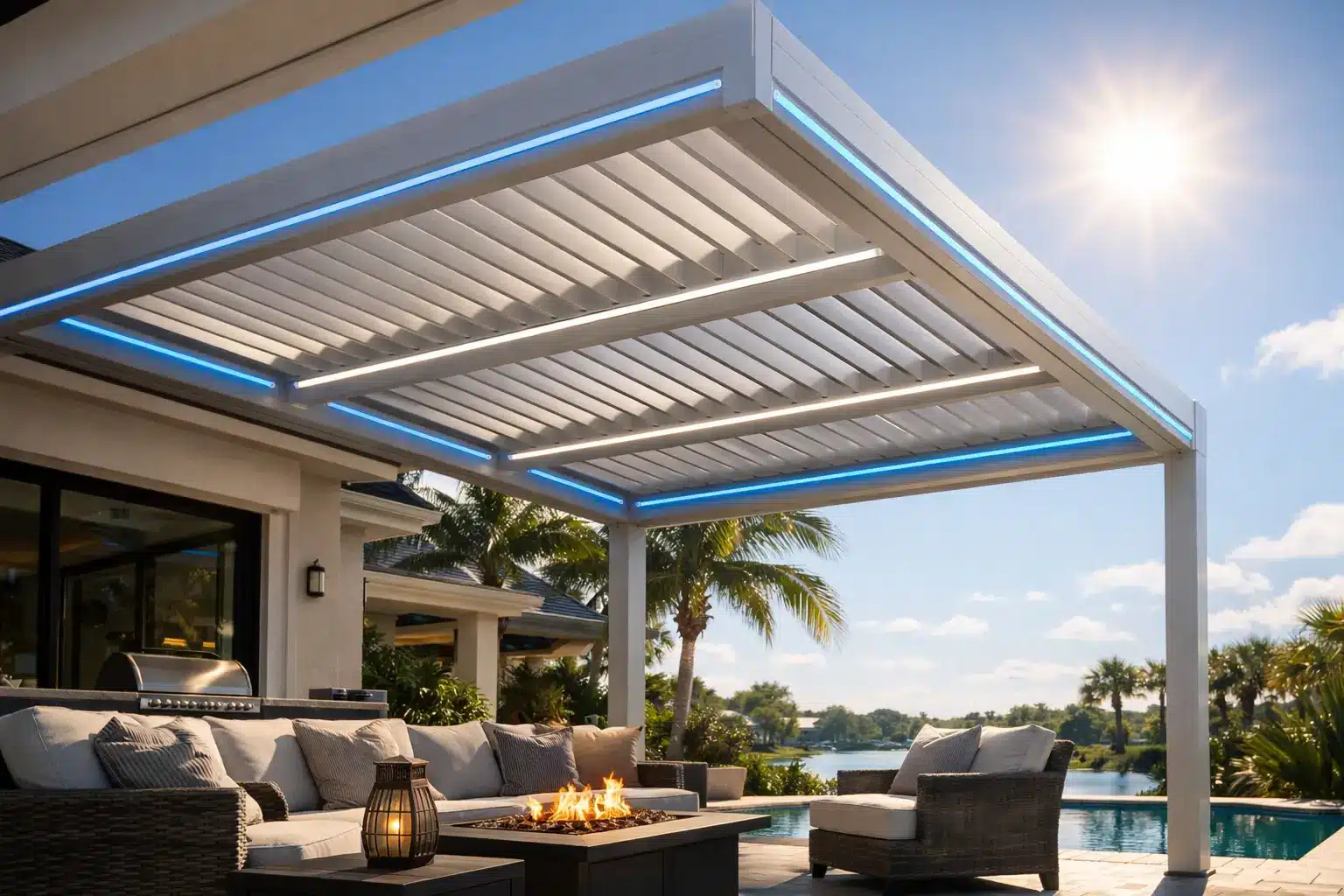 Are Aluminum Pergolas Hot Under Florida Sun?