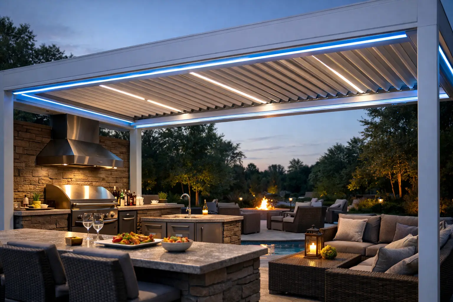 Can Pergolas Cover Outdoor Kitchens Safely?