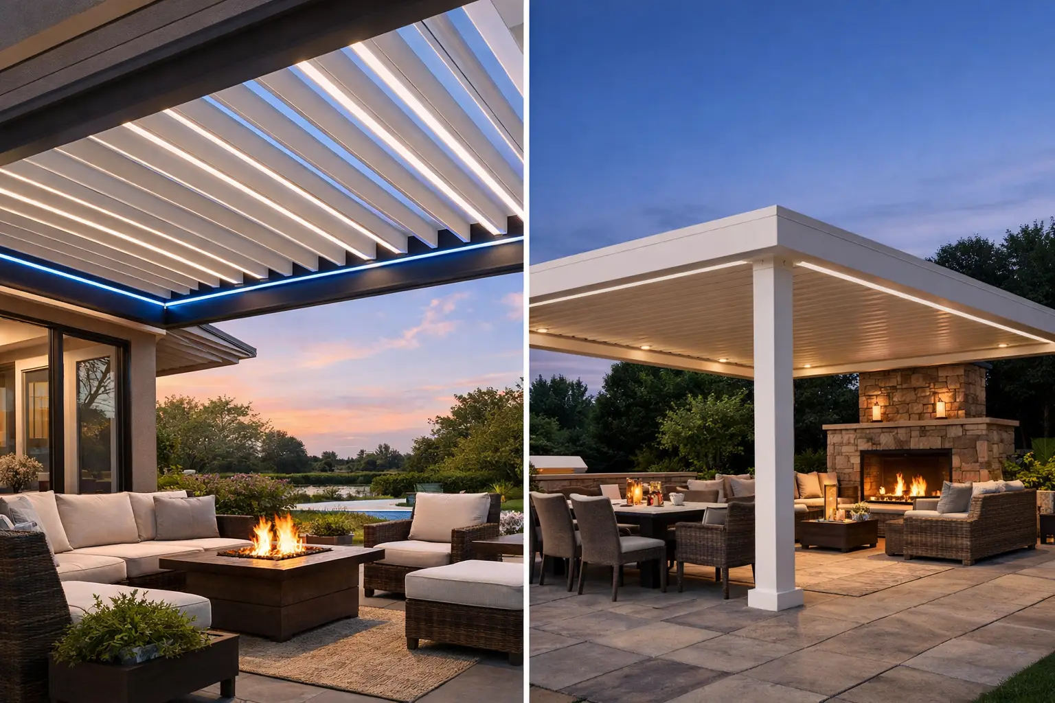 Motorized Pergola vs Fixed Roof Compared Motorized Pergola vs Fixed Roof Compared